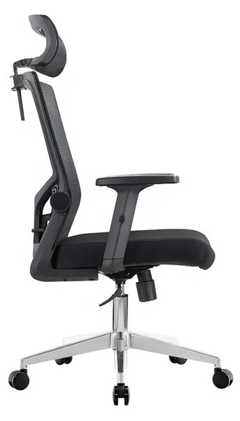 Kancelářská ergonomická židle Neoseat NOVELO — síť / látka, černá, nosnost 150 kg
