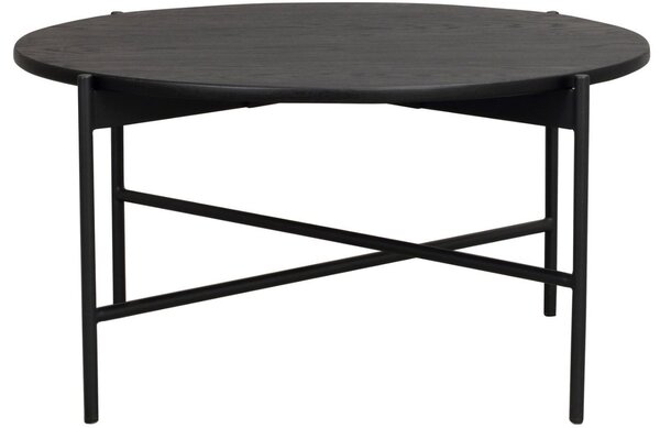 Černý dubový konferenční stolek ROWICO SKYE 89 cm
