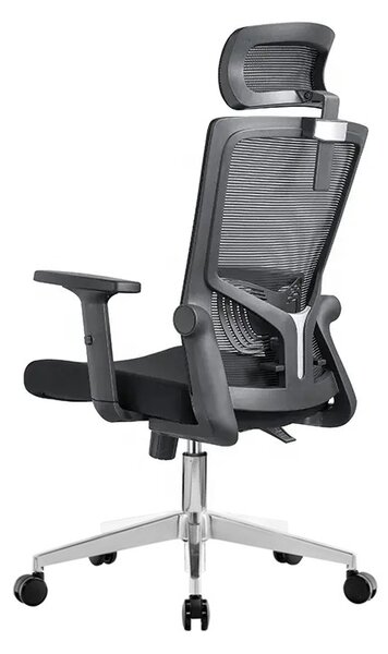 Kancelářská ergonomická židle Neoseat NOVELO — síť / látka, černá, nosnost 150 kg