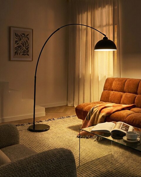 Stojací lampa CAGAYAN Kov Černá