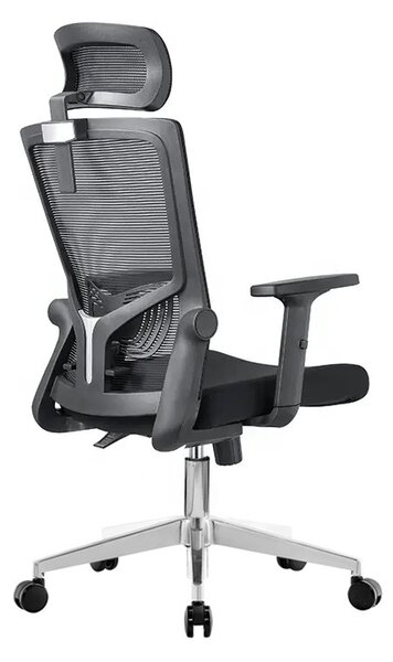 Kancelářská ergonomická židle Neoseat NOVELO — síť / látka, černá, nosnost 150 kg