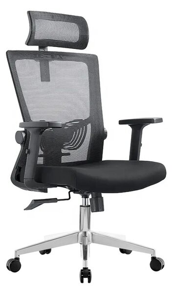 Kancelářská ergonomická židle Neoseat NOVELO — síť / látka, černá, nosnost 150 kg