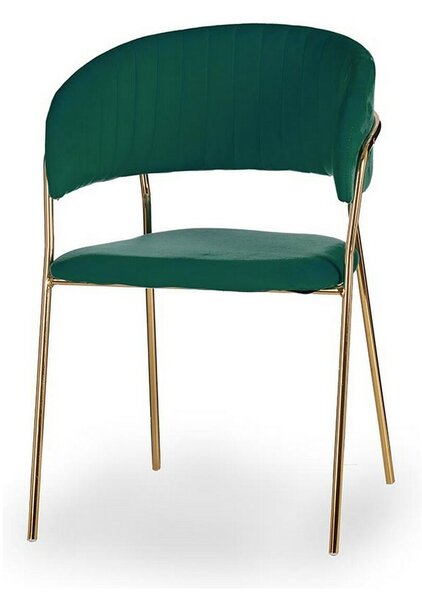 Gift Decor Elegantní zelená židle 49 x 80,5 x 53 cm