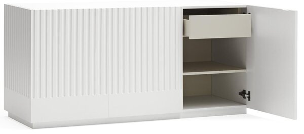 Bílá lakovaná komoda Teulat Doric 148 x 48 cm