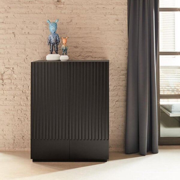 Černá lakovaná komoda Teulat Doric 91 x 48 cm