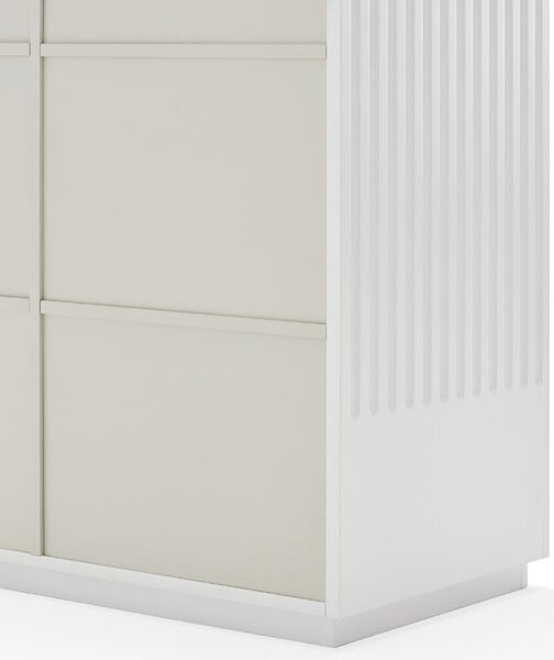 Bílá lakovaná komoda Teulat Doric 91 x 48 cm