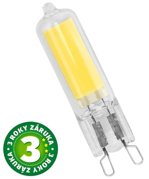 Prémiová LED žárovka G9 4W 400lm, teplá, ekv. 35W, 3 roky