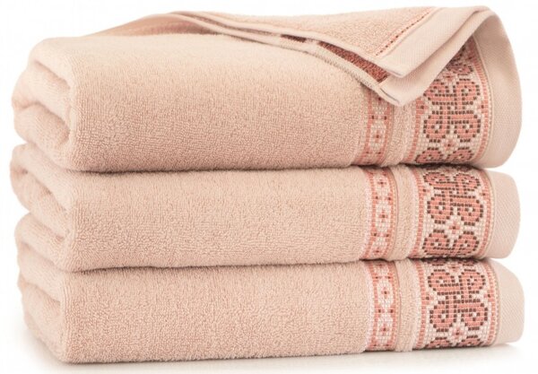 Egyptská bavlna ručníky a osuška Laura - světle růžová Velikost: ručník 50 x 90