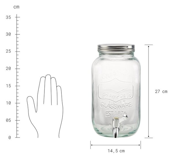 REFRESH Dávkovač nápojů s podstavcem 3,5 l