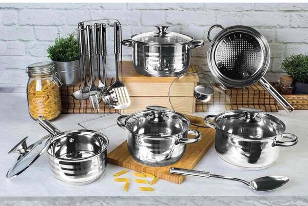 Sada nádobí nerez 17 ks Jumbo Gourmet Line