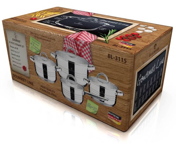 Sada nádobí nerez 8 ks Jumbo Gourmet line