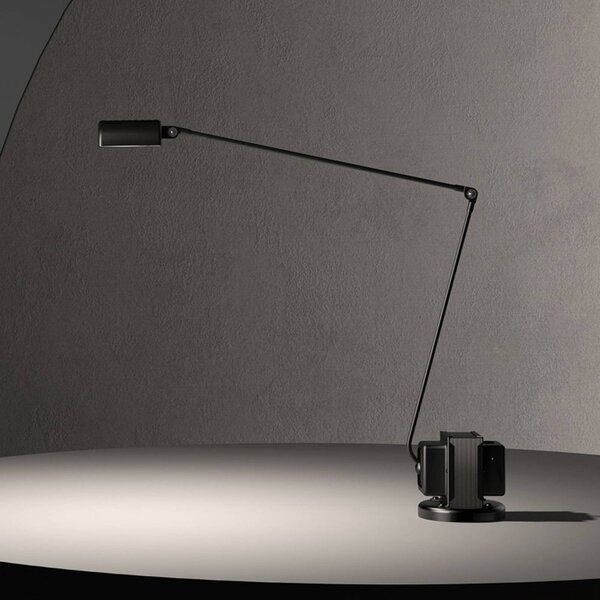 Lumina Stolní lampa Daphine LED 3 000K, černá, stmívatelný, Černá, Pracovna / kancelář, kov, Moderní