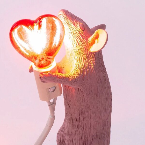 Seletti designové stolní lampy Mouse Lamp Step Love USB