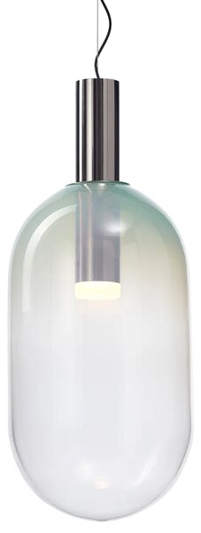 Luxusní závěsné svítidlo Bomma Phenomena, capsule Barva skla: Mint, Barva montury: Zlatá
