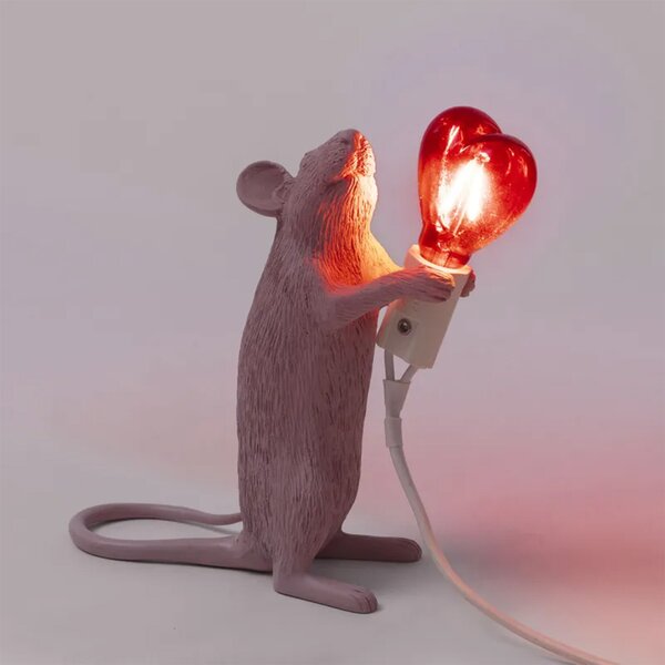 Seletti designové stolní lampy Mouse Lamp Step Love USB