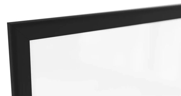 Magnetická suchostěrná tabule bílá 100 × 80 cm – černý dřevěný rám, TM108BK