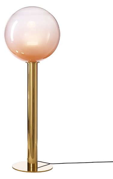 Luxusní stojací lampa Bomma Phenomena, large ball Barva skla: Čirá, Barva montury: Stříbrná