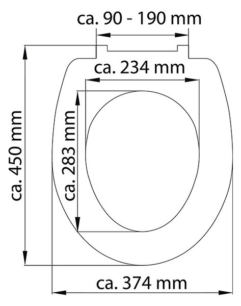 Eisl Sanitär WC prkénko Duroplast Soft Close White Wave High Gloss 82584