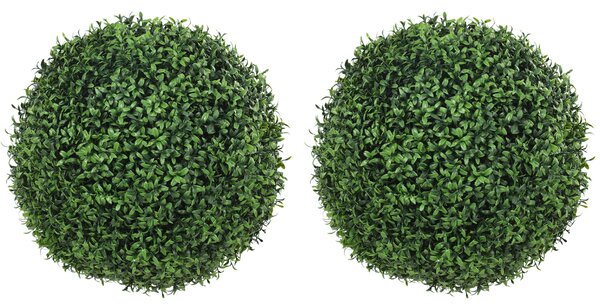 HOMCOM 2 ks umělých eukalyptových koulí Ø52 cm – UV‑odolné realistické rostliny | Aosom