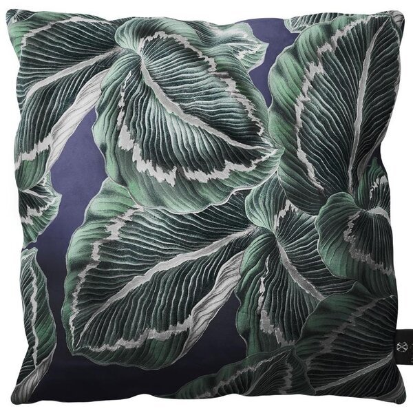 -25 % Dny MOMENTI– CXL by Christian Lacroix Zeleno modrý sametový polštář CXL Jungle 40 x 40 cm s motivem