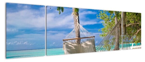 Obraz lehátka na pláži (170x50cm)