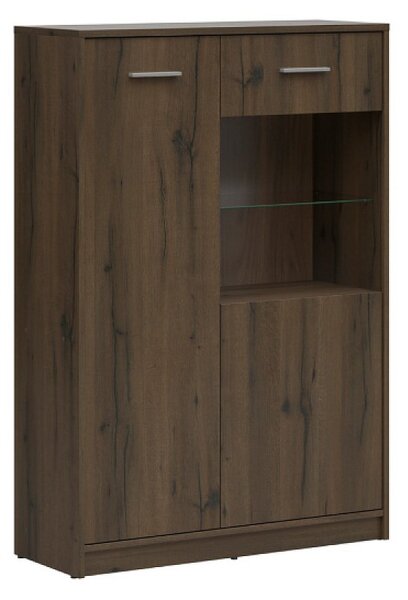 NEPO PLUS vitrína REG1D1W/90, dub ušlechtilý