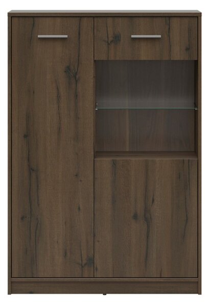 NEPO PLUS vitrína REG1D1W/90, dub ušlechtilý