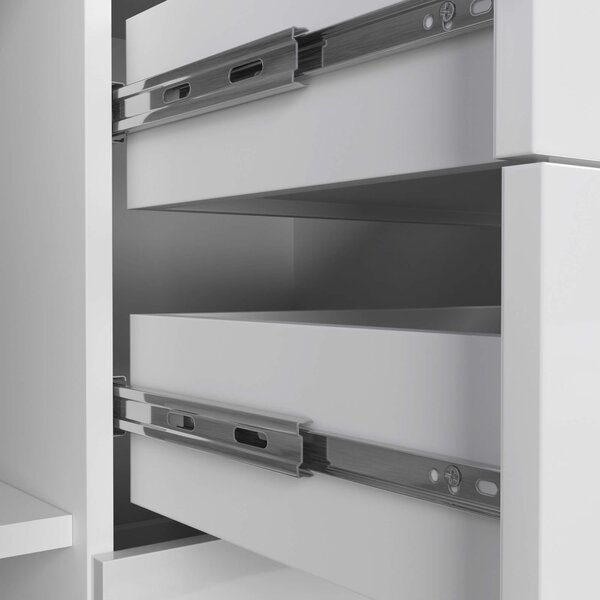 Ak furniture Komoda Torvi K 110 cm bílá lesklá