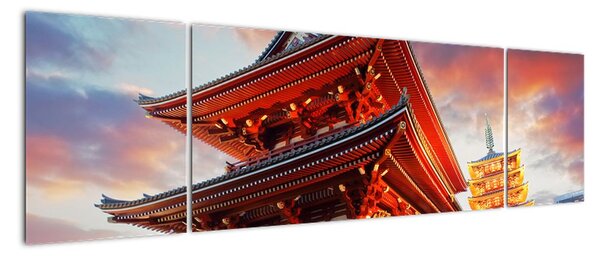Obraz chrámu v Japonsku (170x50cm)