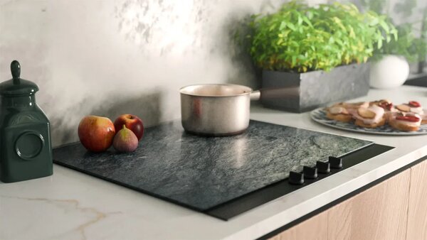 Skleněná ochranná deska GRANIT / SKÁLA / KÁMEN 60 × 52 cm – kuchyňská krájecí deska, ochranná deska, skleněný tác, FC60x52_00011