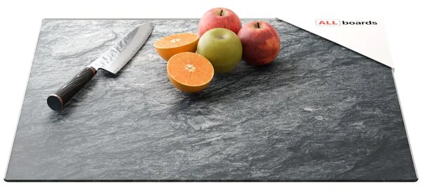 Skleněná ochranná deska GRANIT / SKÁLA / KÁMEN 60 × 52 cm – kuchyňská krájecí deska, ochranná deska, skleněný tác, FC60x52_00011