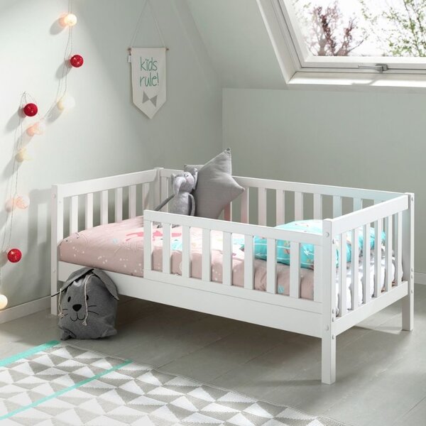 Vipack Dřevěná dětská postýlka Toddler 70 x 140 cm