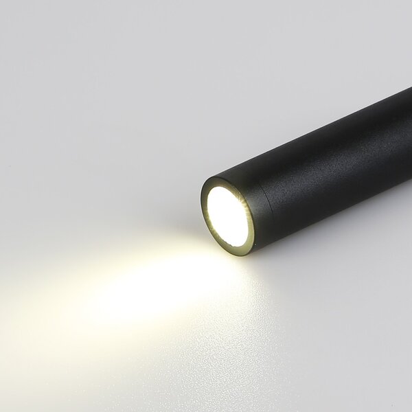 Immax GOAL 2 Vypínače, designové nástěnné LED 6W svítidlo, ČERNÉ