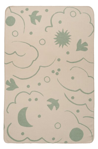FERM LIVING Dětská deka Skye, Tea Green