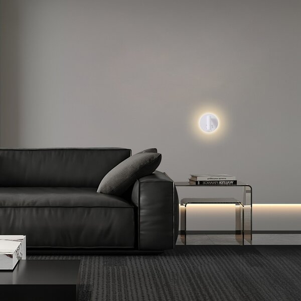 Immax GOAL 2 Vypínače designové nástěnné LED svítidlo 6W, BÍLÉ