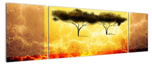Moderní obrazy - abstrakce (170x50cm)