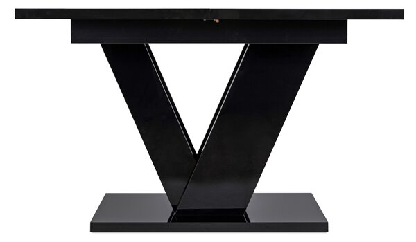 JAKS Jídelní stůl Clark 120 cm Black Gloss Glamour