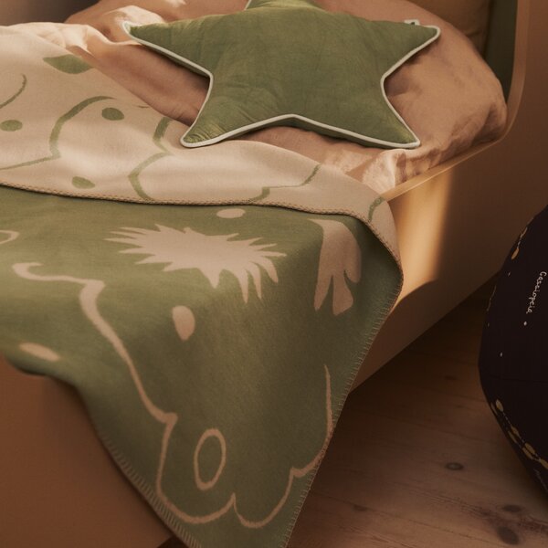 FERM LIVING Dětská deka Skye, Tea Green