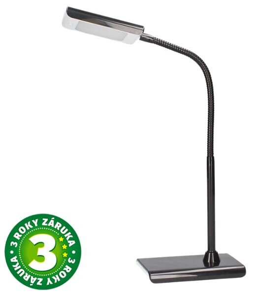 LED stolní lampa GSC Susua 6,6W, 400lm, studené světlo, černá, 3 roky záruka