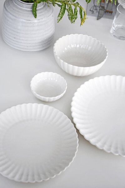 Storefactory Scandinavia Keramická miska Flora White - 15 cm SF427