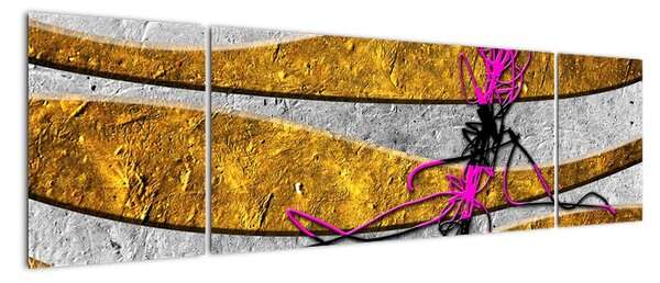 Abstraktní obrazy na stěnu (170x50cm)