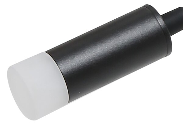 Immax GOAL designové nástěnné LED svítidlo s vypínačem, 3W, ALL BLACK+ACRYL