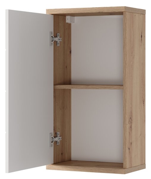 Szynaka Závěsná horní koupelnová skříňka Sting 71 38 cm dub Artisan/bílá