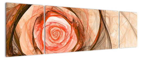 Obraz květ růže (170x50cm)