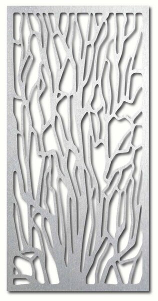Elegantní dřevěná nástěnná dekorace s motivem lesa | VFOOF: Přírodní překližka - Topol přírodní 40 x 20 cm 3867-42115 PR0262 HEU+