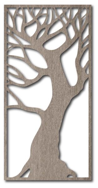 Dřevěný nástěnný obraz stromu - ROBUSTT: Přírodní překližka - Topol přírodní 30 x 15 cm 3785-37768 PR0192 HEU-