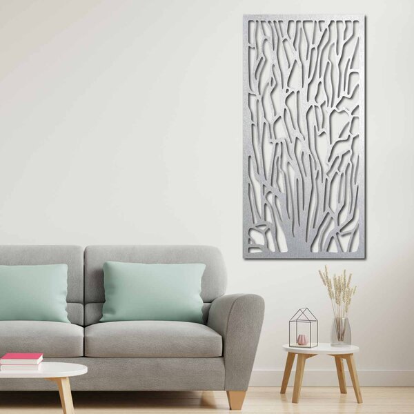 Elegantní dřevěná nástěnná dekorace s motivem lesa | VFOOF: Přírodní překližka - Topol přírodní 40 x 20 cm 3867-42115 PR0262 HEU+