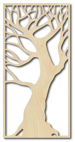 Dřevěný nástěnný obraz stromu - ROBUSTT: Přírodní překližka - Topol přírodní 30 x 15 cm 3785-37768 PR0192 HEU-