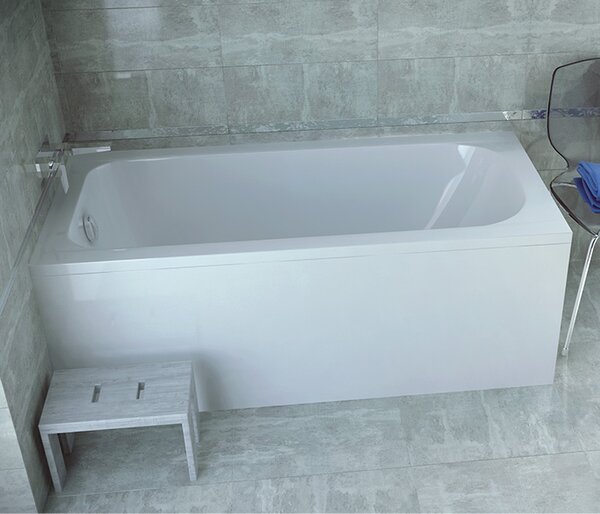 Besco Akrylátová obdélníková vana Continea 140x70 (150x70) Barva: Bílá, Rozměry (cm): 150x70