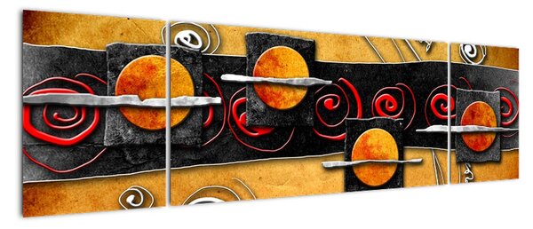 Moderní obraz - abstrakce (170x50cm)